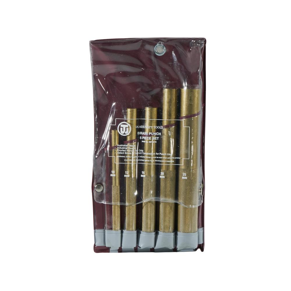Klein Tools 4BPSET5 Brass Punches 5 Piece Set