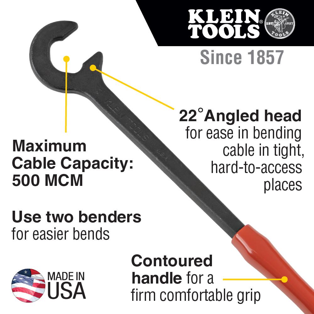 Klein Tools 50402 Cable Bender, 14-Inch