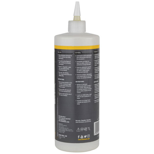 Klein Tools 51010 Wire & Cable Pulling Lubricant Syn. Wax 1 Qt.Btl