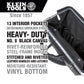 Klein Tools 510218SPBLK Deluxe Tool Bag, Black Canvas, 13 Pockets, 18-Inch