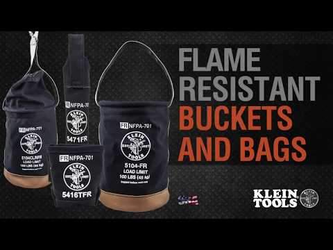 Klein Tools 5104CLRFR Klein Tools Flame-Resistant Canvas Bucket