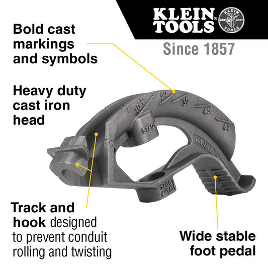 Klein Tools 51609 3/4-Inch Iron Conduit Bender Head