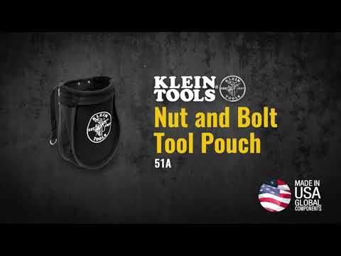 Klein Tools 51A Nut And Bolt Tool Pouch, 9 X 3.5 X 10-Inch