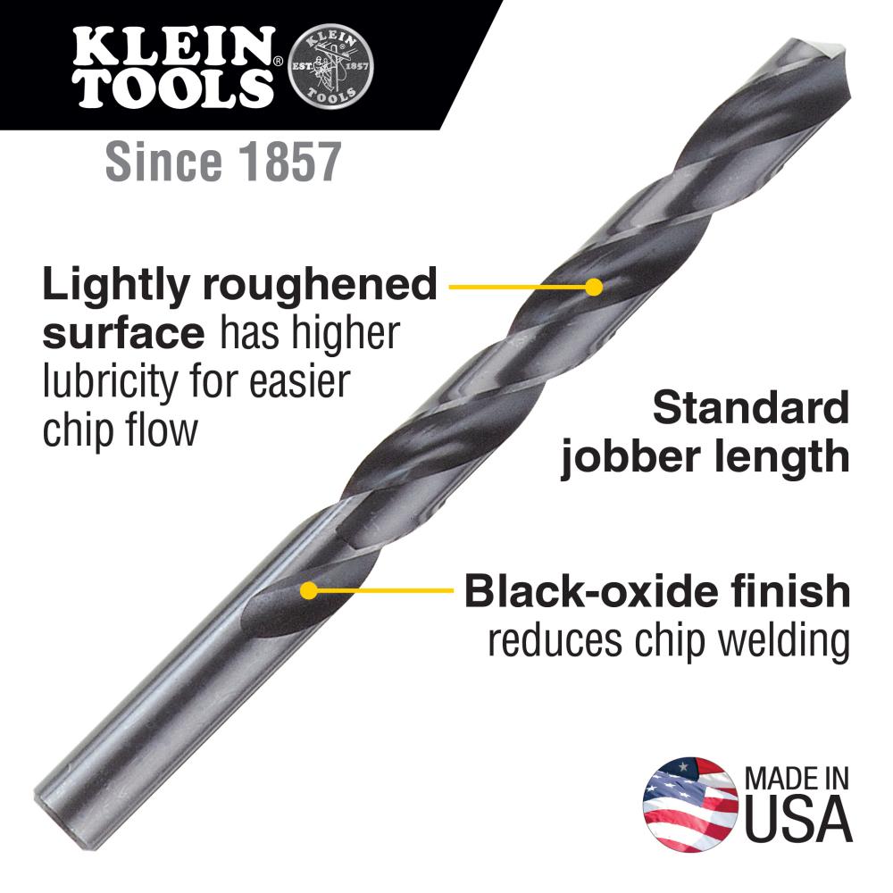 Klein Tools 53105 High Speed Drill Bit, 9/64-Inch, 118-Degree