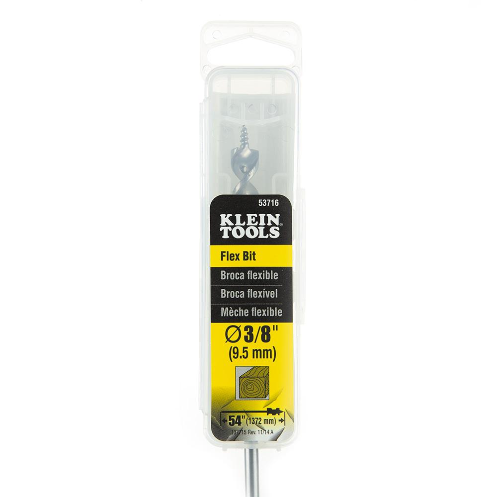 Klein Tools 53716 Flex Bit Auger 3/8-Inch X 54-Inch