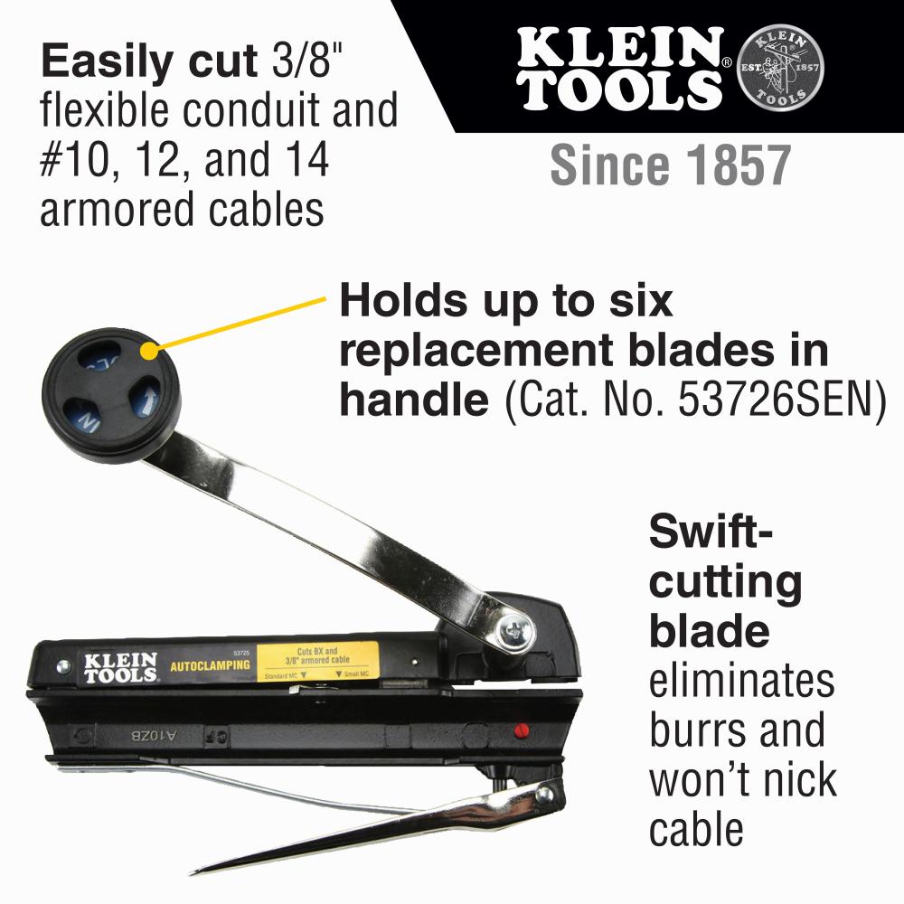 Klein Tools 53725 Armored And Bx Cable Cutter