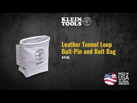 Klein Tools 5416L Bolt Bag Leather 5"X9"X1