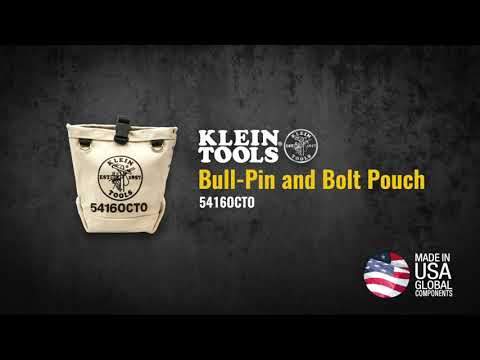 Klein Tools 5416OCTO Tool Bag, Bull-Pin And Bolt Pouch, Loop Connect, 5 X 5 X 9-Inch