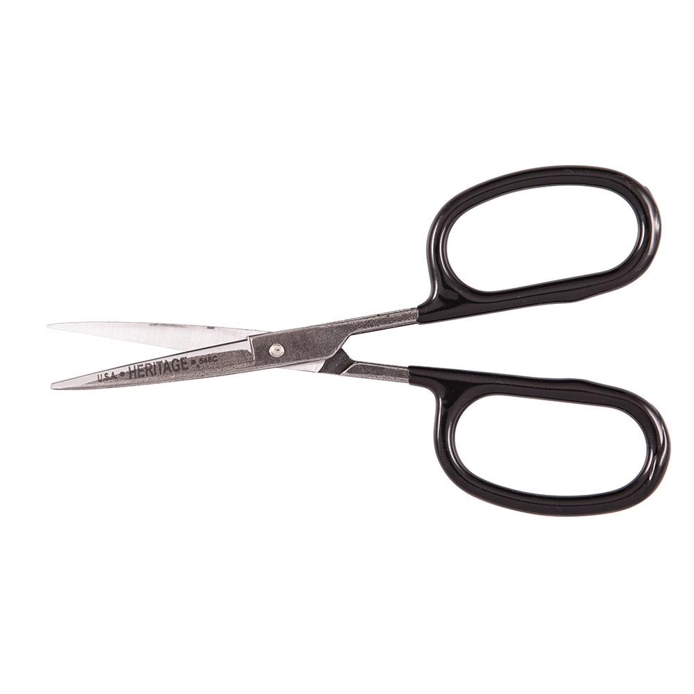 Klein Tools 546C Rubber Flashing Scissor W/Curved Blade, 5-1/2-Inch