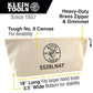 Klein Tools 5539LNAT Klein Tools Large Canvas Bag With Zipper