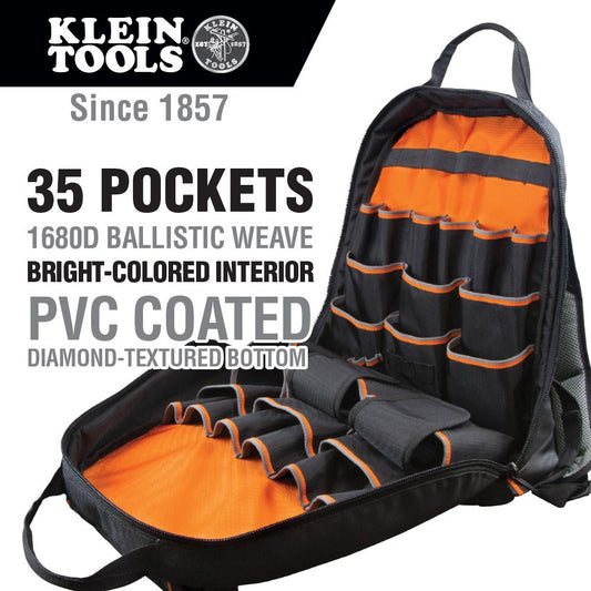 Klein Tools 55475 Klein Tools Tradesman Pro Tool Gear Backpack