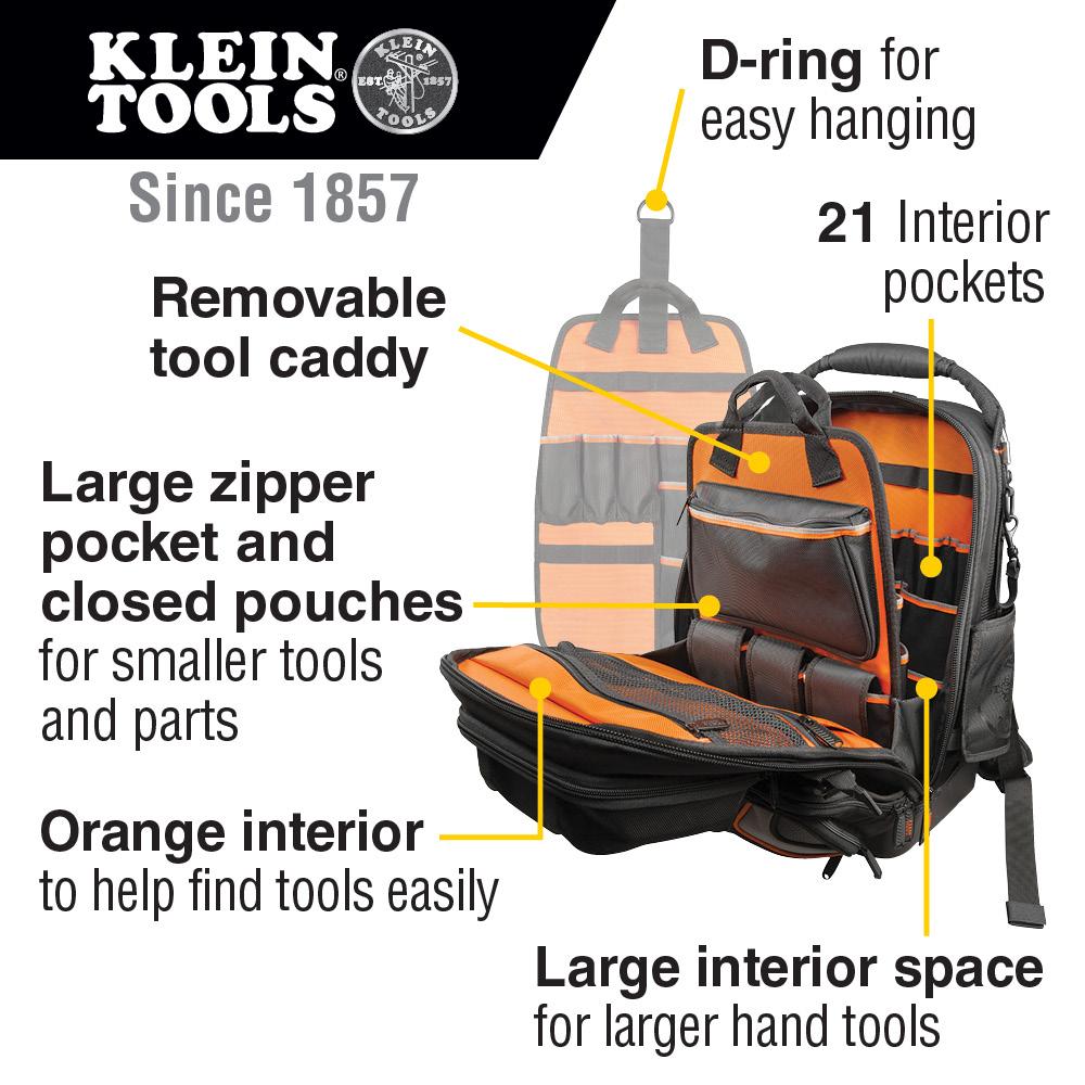 Klein Tools 55485 Klein Tools Tradesman Pro Tool Master Backpack