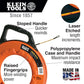 Klein Tools 56014 Fiberglass Fish Tape With Spiral Leader, 200-Foot