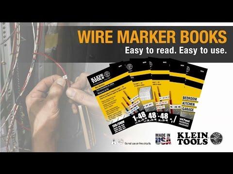 Klein Tools 56254 Wire Marker Book, Household Electrical Panel