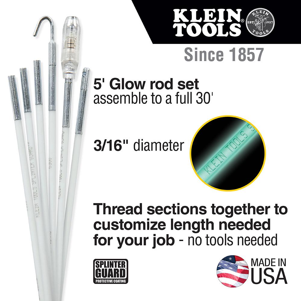 Klein Tools 56430 Glow Rod Set, 30-Foot