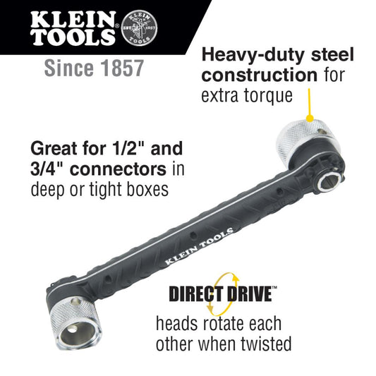 Klein Tools 56999 Conduit Locknut Wrench, Fits 1/2-Inch, 3/4-Inch