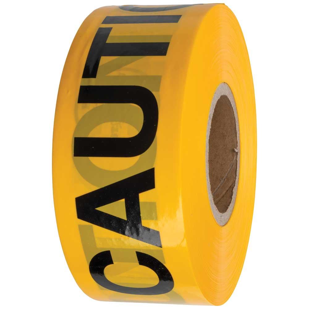 Klein Tools 58001 Caution Tape, Barricade, Caution, Yellow, 3-Inch X 1000-Foot