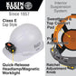 Klein Tools 60107RL Hard Hat, Non-Vented, Cap Style With Rechargeable Headlamp, White