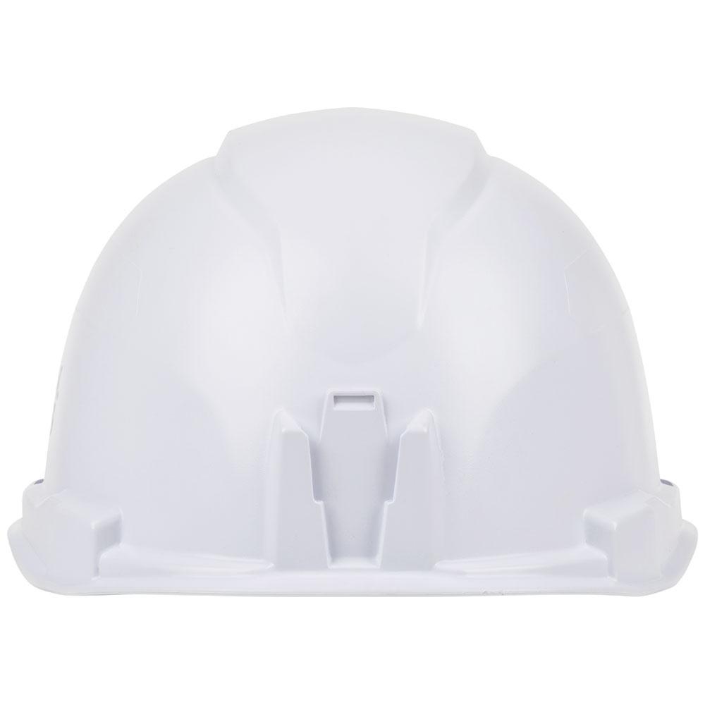 Klein Tools 60107RL Hard Hat, Non-Vented, Cap Style With Rechargeable Headlamp, White