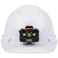 Klein Tools 60107RL Hard Hat, Non-Vented, Cap Style With Rechargeable Headlamp, White