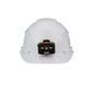 Klein Tools 60113RL Hard Hat, Vented, Cap Style With Rechargeable Headlamp, White