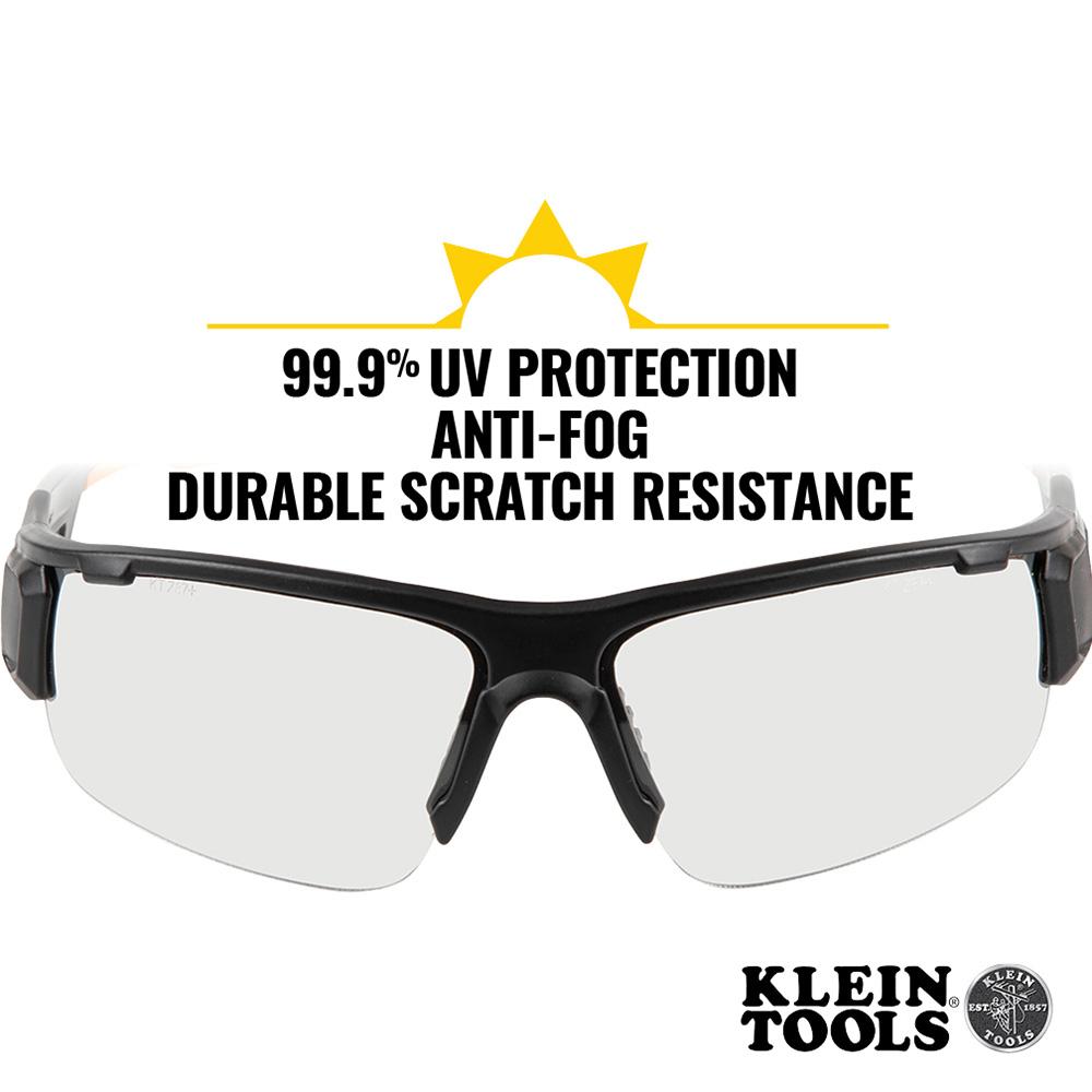 Klein Tools 60161 Professional Safety Glasses, Clear Lens