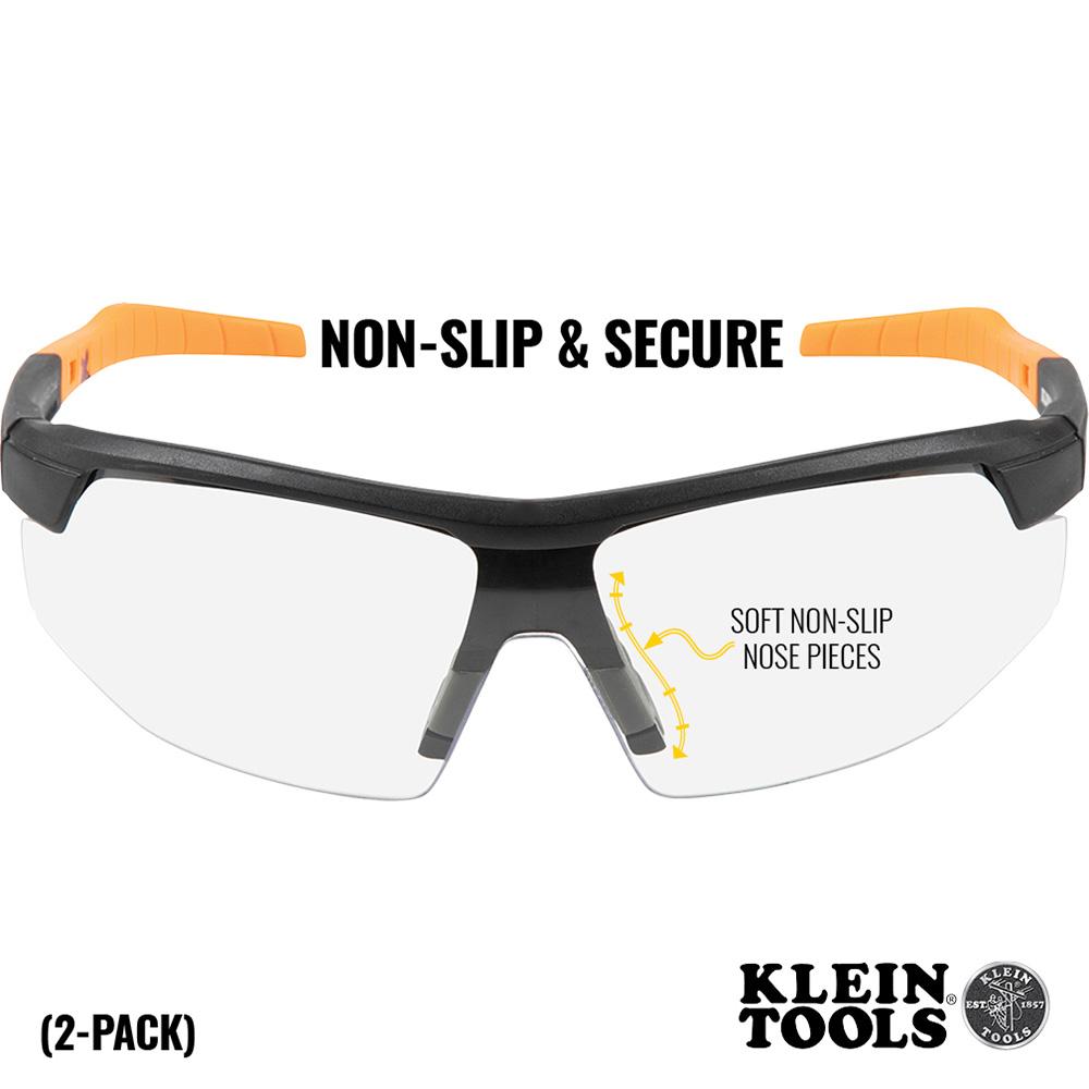 Klein Tools 60171 Standard Safety Glasses, Clear Lens, 2-Pack