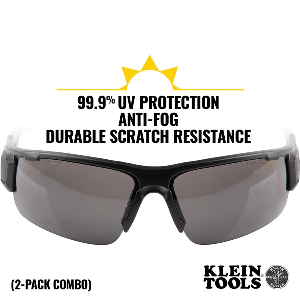 Klein Tools 60173 Pro Safety Glasses-Semi-Frame, Combo Pack