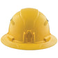 Klein Tools 60262 Hard Hat, Vented, Full Brim Style, Yellow