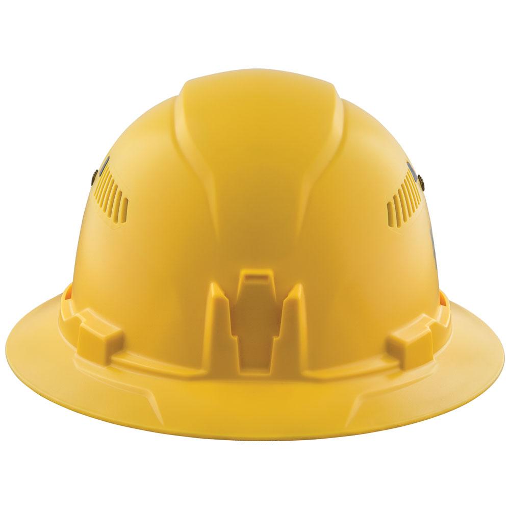 Klein Tools 60262 Hard Hat, Vented, Full Brim Style, Yellow