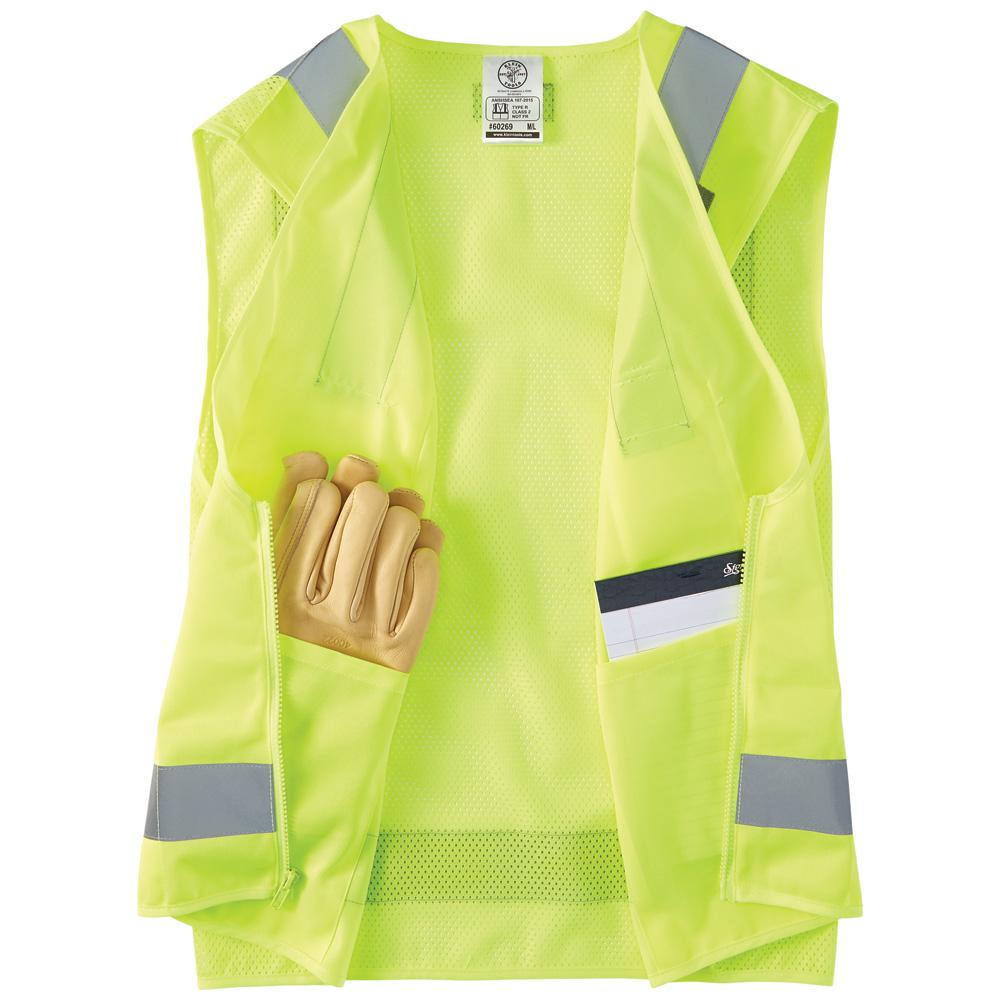 Klein Tools 60268 Safety Vest, High-Visibility Reflective Vest, Xl