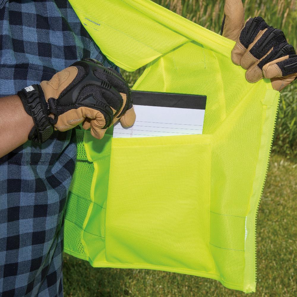 Klein Tools 60268 Safety Vest, High-Visibility Reflective Vest, Xl