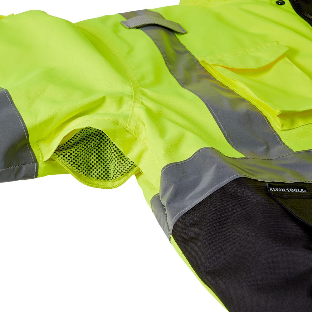 Klein Tools 60364 High-Visibility Winter Bomber Jacket, L