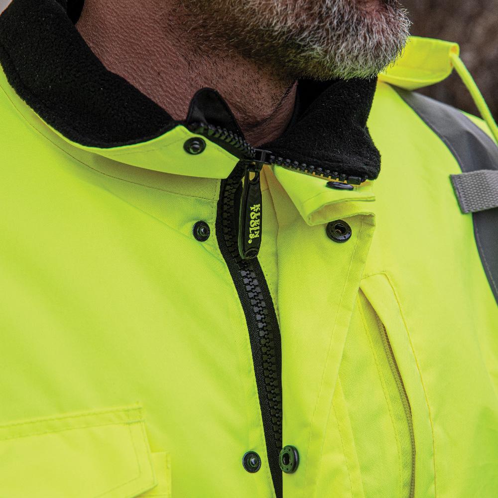 Klein Tools 60364 High-Visibility Winter Bomber Jacket, L