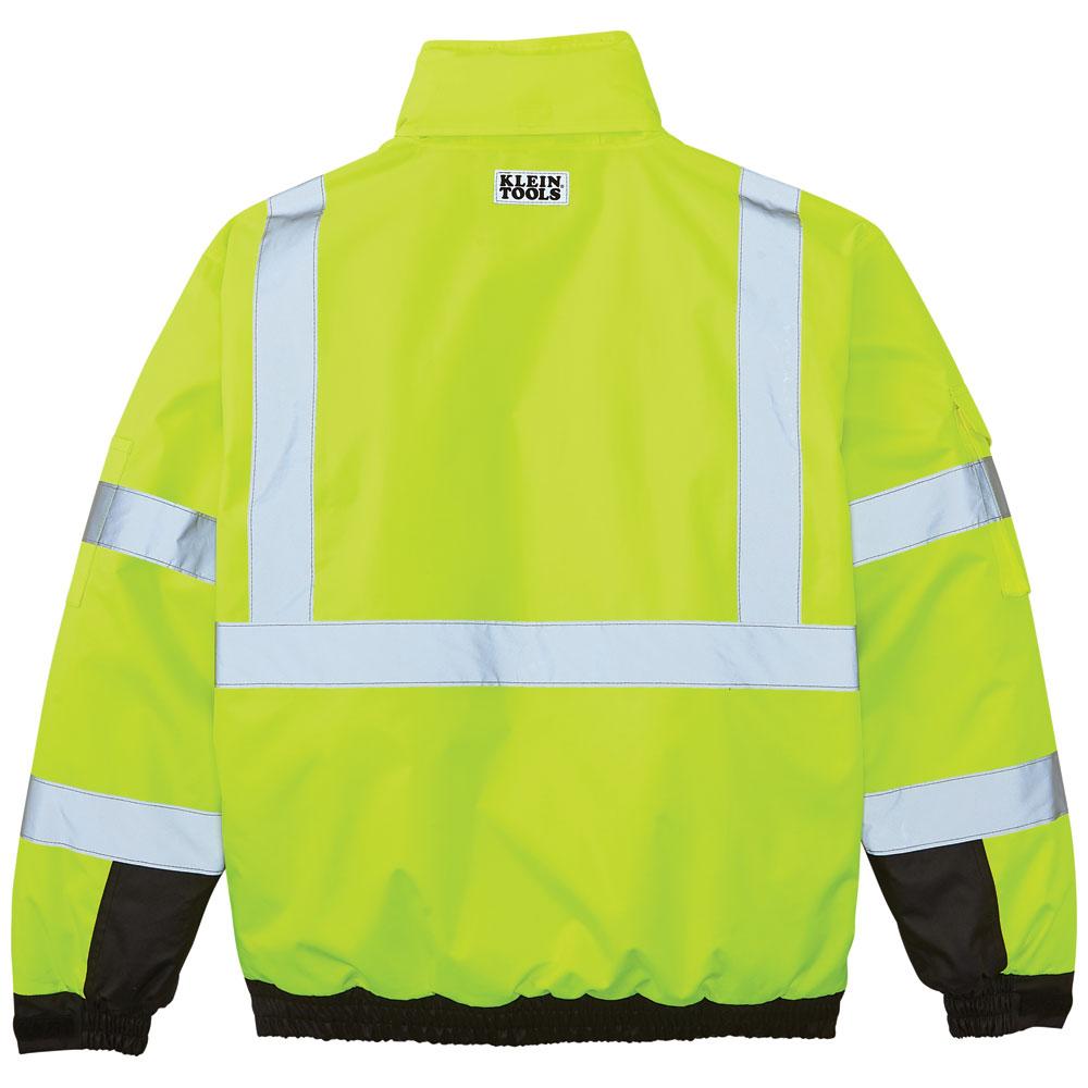 Klein Tools 60364 High-Visibility Winter Bomber Jacket, L