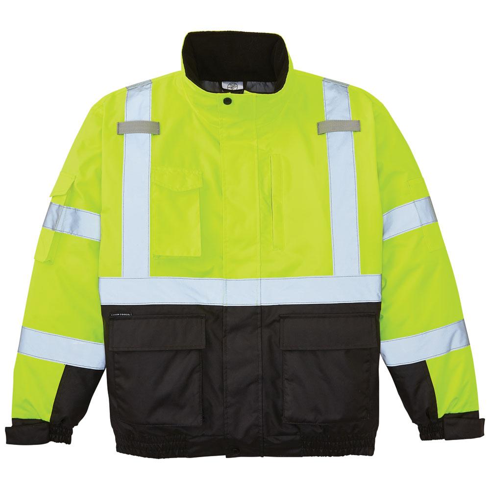 Klein Tools 60380 High-Visibility Winter Bomber Jacket, Xl