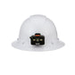 Klein Tools 60406RL Hard Hat, Non-Vented, Full Brim With Rechargeable Headlamp, White