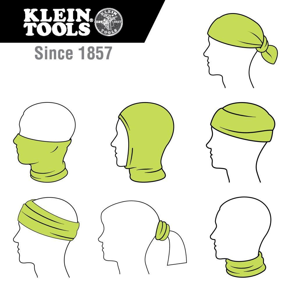 Klein Tools 60465 Neck And Face Cooling Band, High-Visibility Yellow