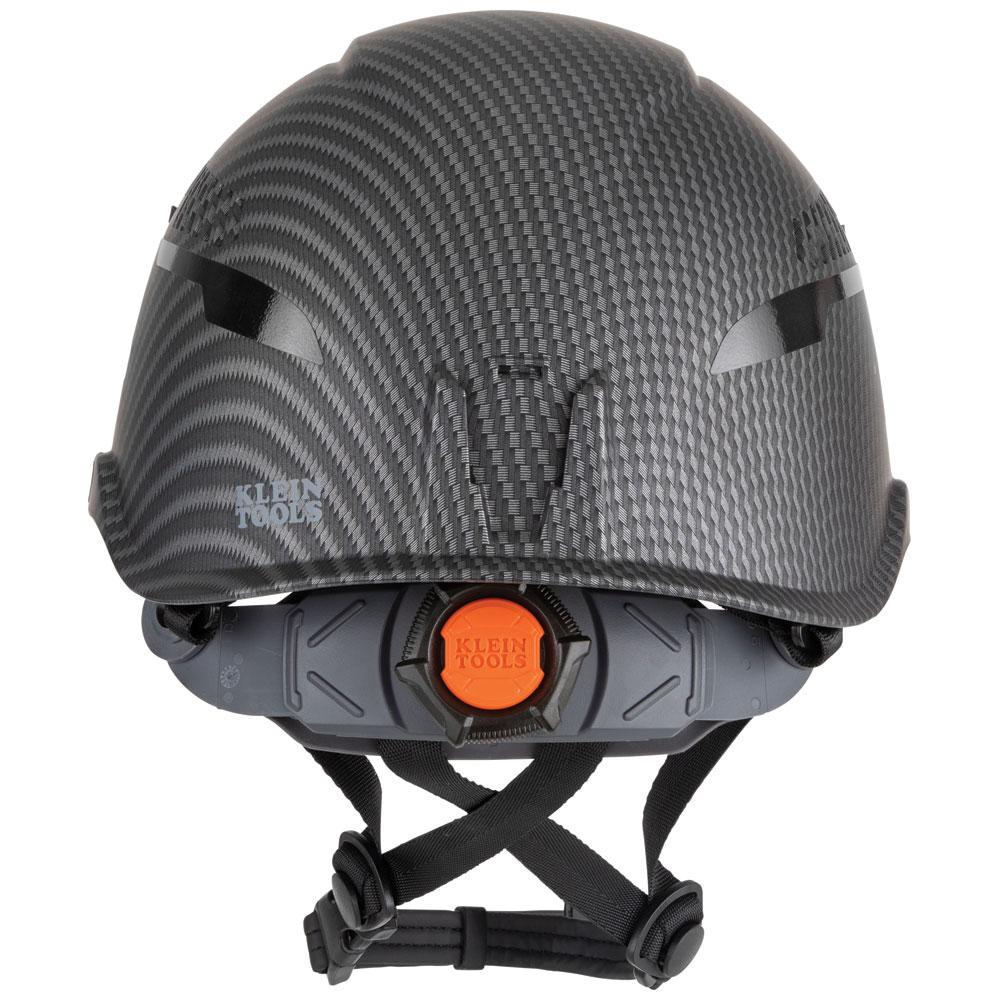 Klein Tools 60517 Safety Helmet, Premium Karbn Pattern, Vented, Class C, Headlamp