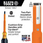 Klein Tools 607-3-INS Insulated Screwdriver, 3/32-Inch Cabinet, 3-Inch