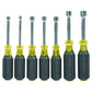 Klein Tools 631M Nut Driver Set, Magnetic Nut Drivers, 3-Inch Shaft, 7-Piece