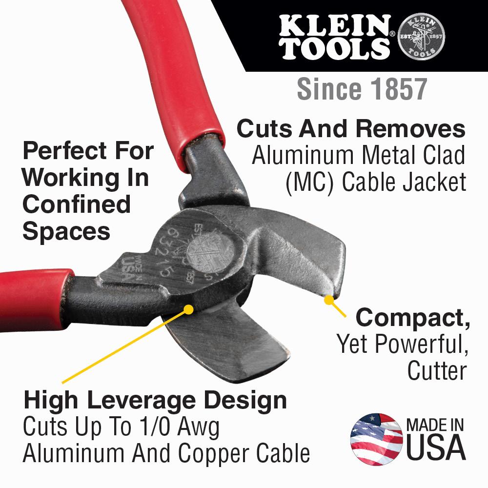 Klein Tools 63215 High-Leverage Compact Cable Cutter