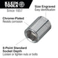 Klein Tools 65606 3/8-Inch Standard 6-Point Socket, 1/4-Inch Drive