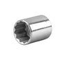 Klein Tools 65809 1-Inch Standard 12 Point Socket, 1/2-Inch Drive