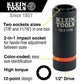Klein Tools 66014 2-In-1 Impact Socket, 12-Point, 7/8 And 11/16-Inch