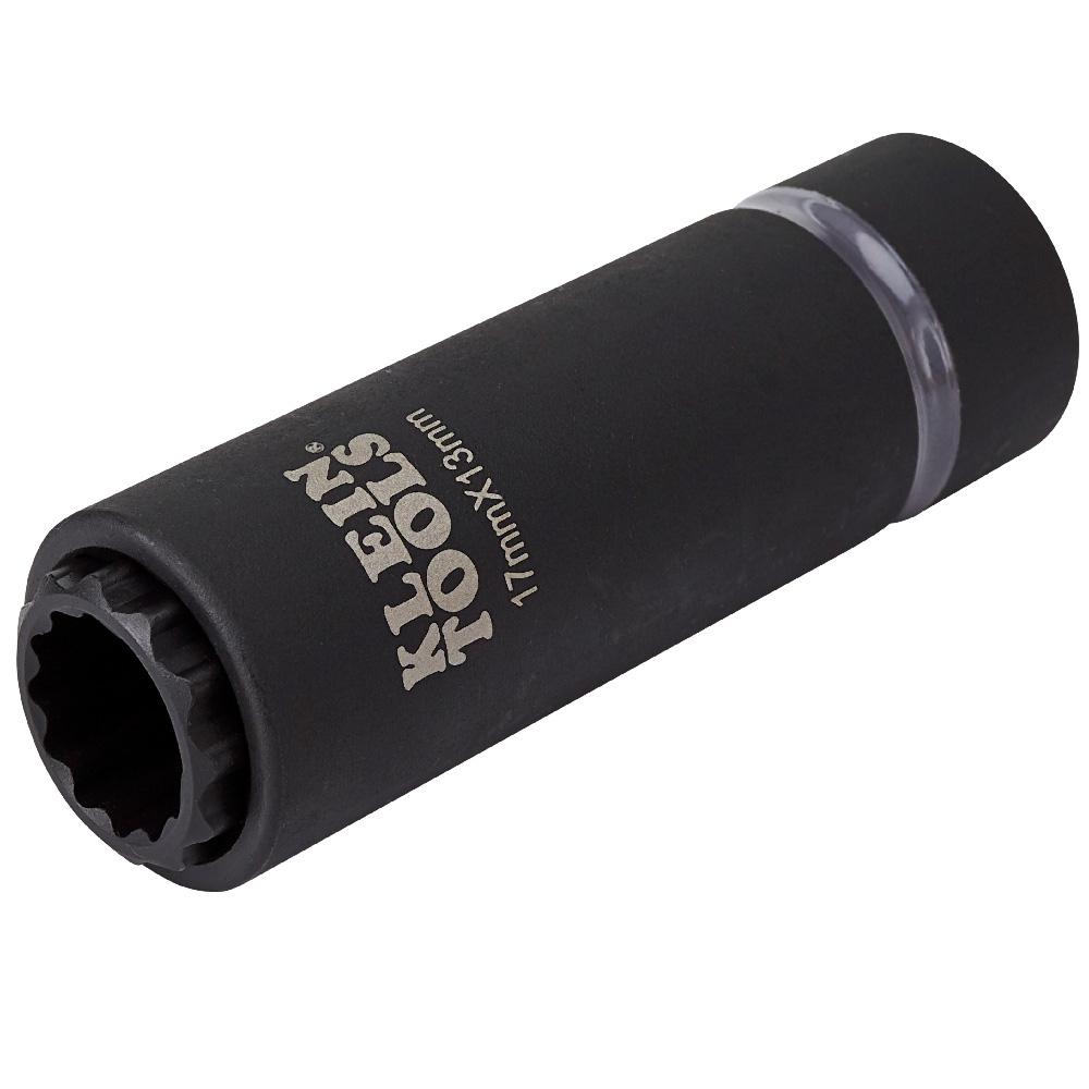 Klein Tools 66051E 2-In-1 Metric Impact Socket, 12-Point, 17 X 13 Mm