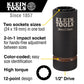 Klein Tools 66052E 2-In-1 Metric Impact Socket, 12-Point, 24 X 19 Mm