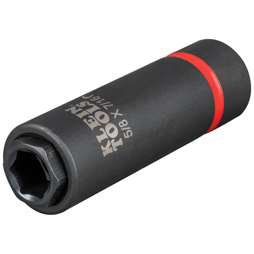 Klein Tools 66062 2-In-1 Impact Socket, 6-Point, 5/8 And 7/16-Inch