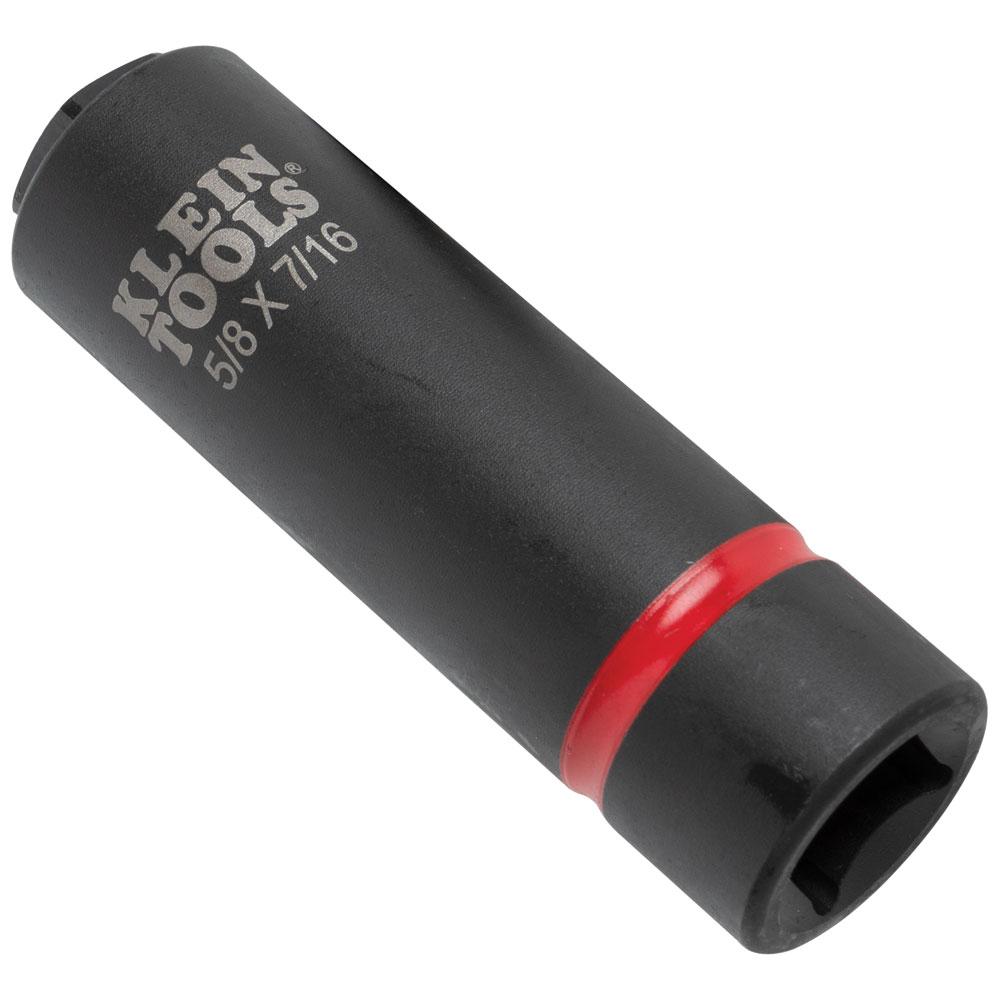 Klein Tools 66062 2-In-1 Impact Socket, 6-Point, 5/8 And 7/16-Inch