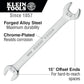 Klein Tools 68464 Open-End Wrench 11/16-Inch And 3/4-Inch Ends